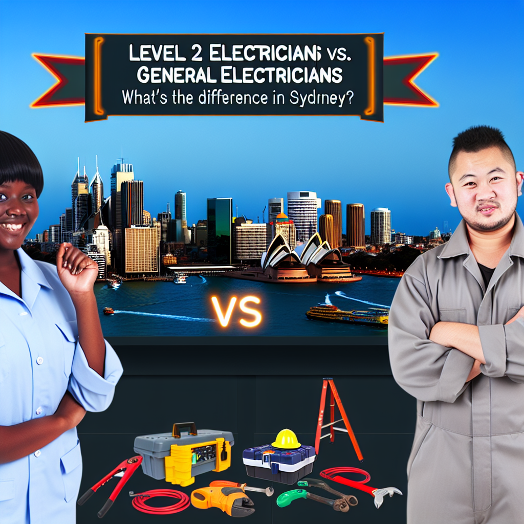 Level 2 Electricians vs. General Electricians: What’s the Difference in Sydney?