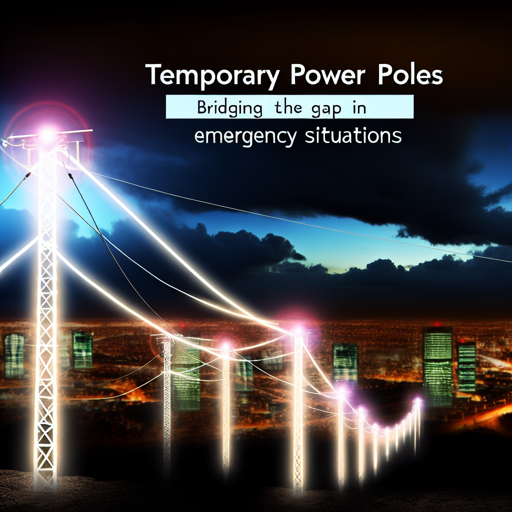 Temporary Power Poles: Bridging the Gap in Emergency Situations